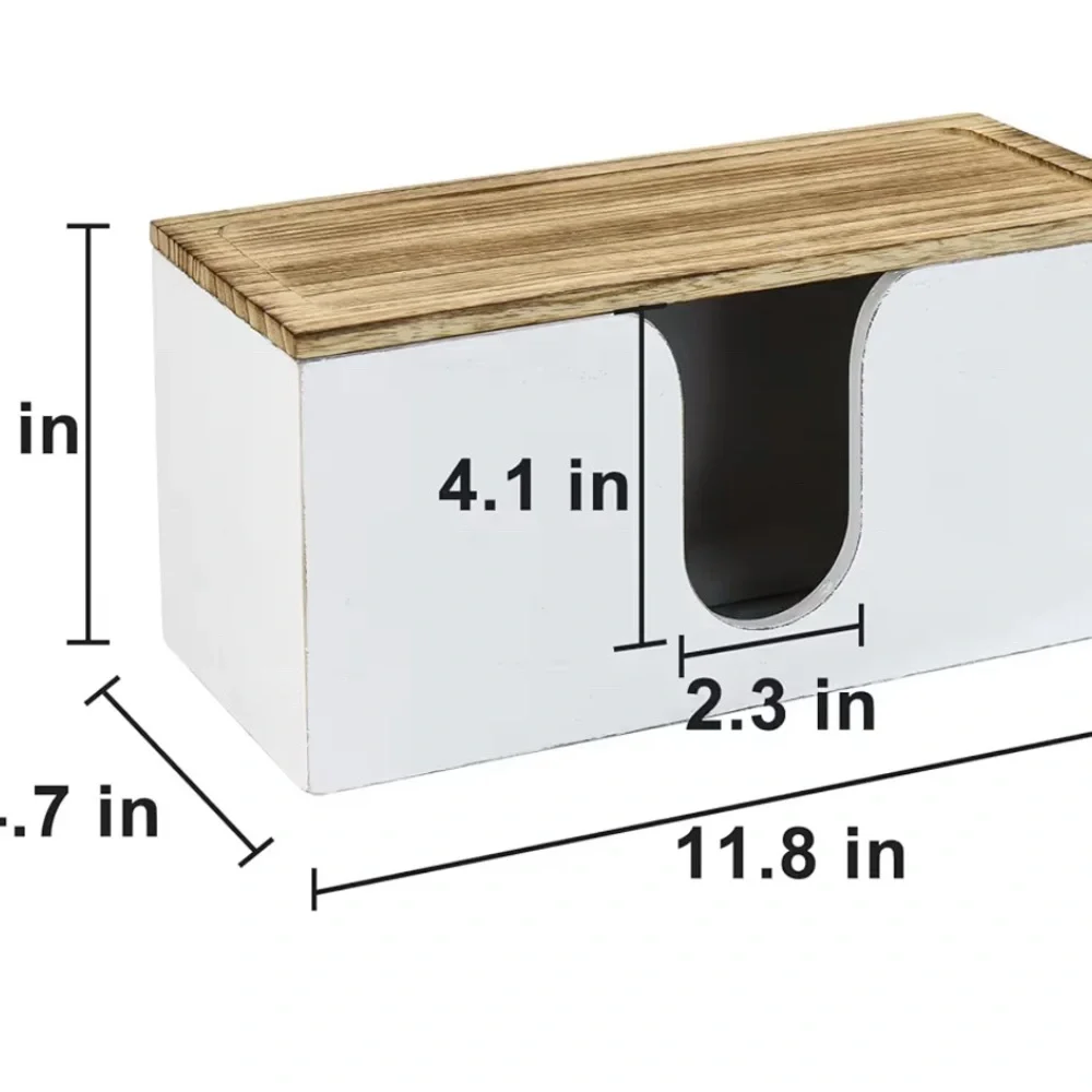 Solid Wood Paper Towel Dispenser Wall Mounted, Folded Paper Towel Holder